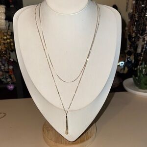 Jenny Bird Silver Layered Necklace